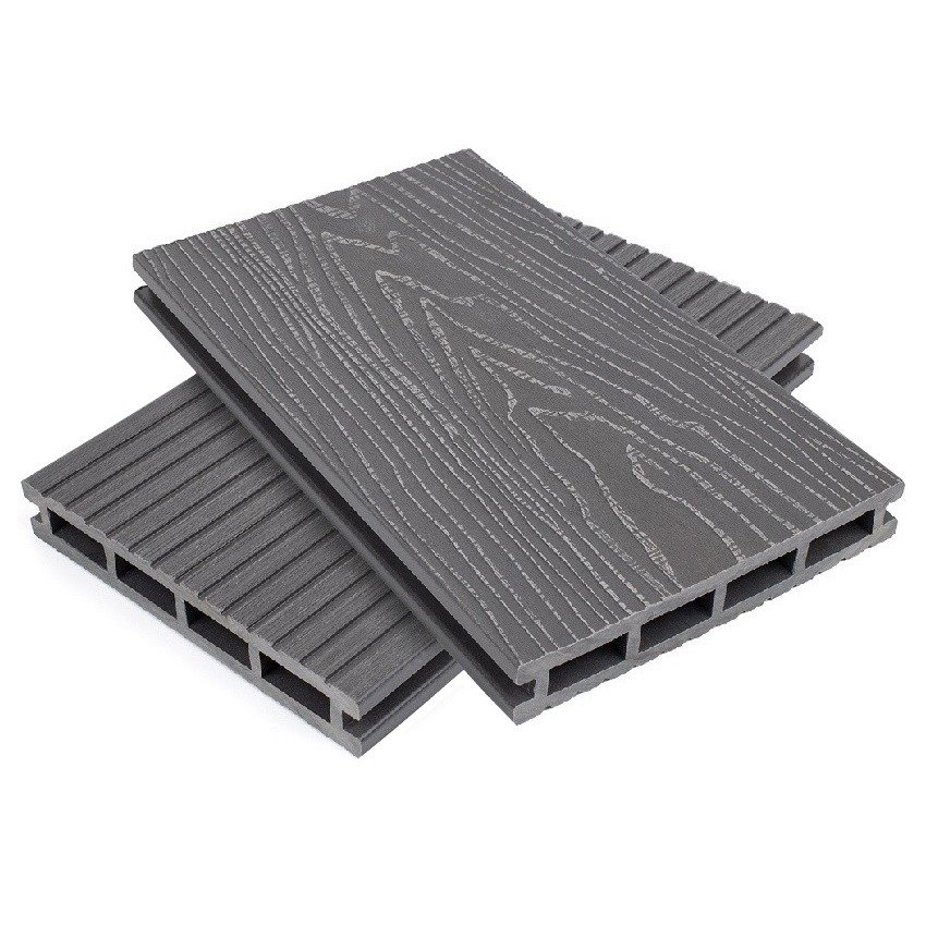 Террасная доска из ДПК Altay Decking Серый 6000х140х20 мм