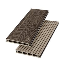 Террасная доска из ДПК Savewood Carpinus Тангенциальный распил Темно-коричневый 3 м, 4 м, 6 м